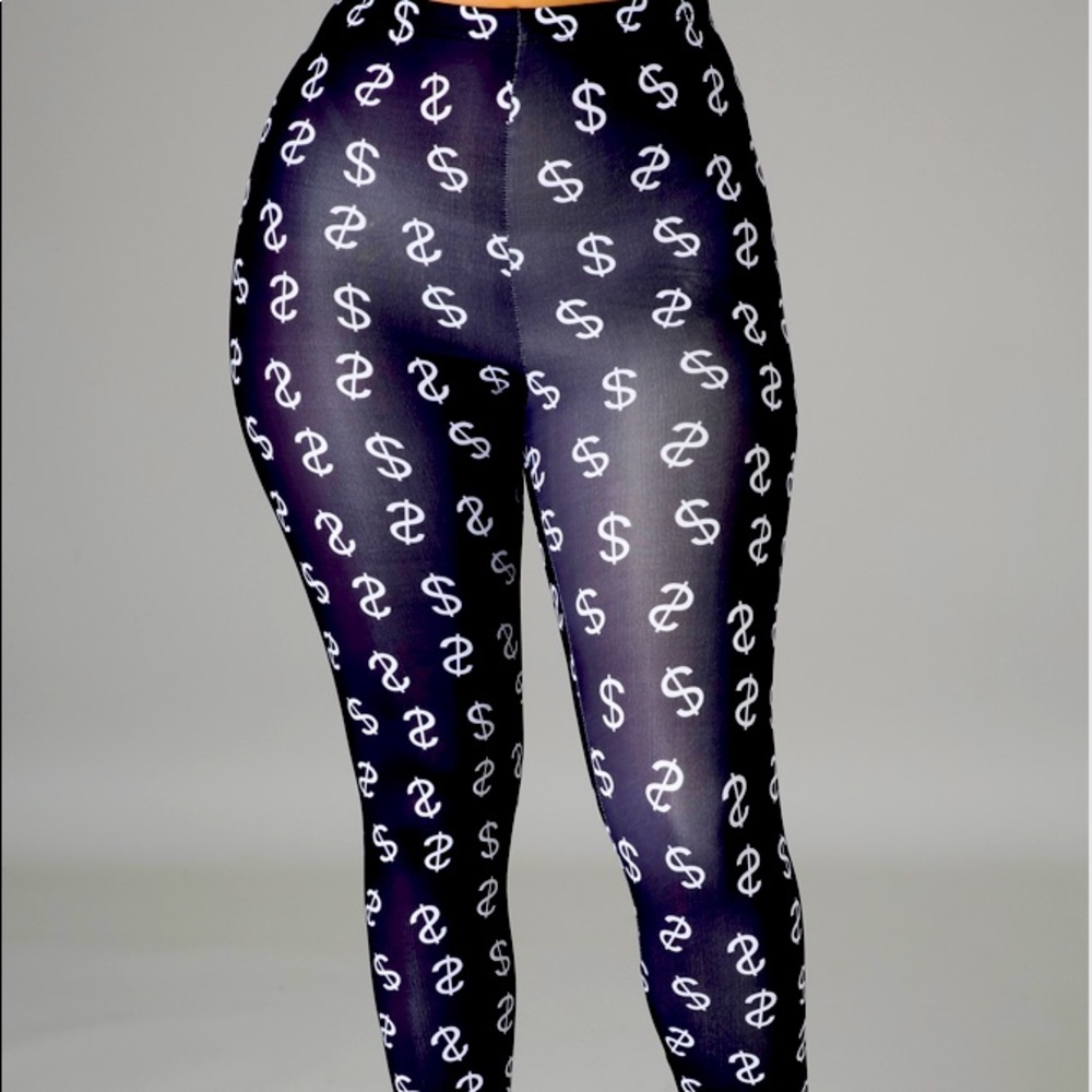Money Print Legging$